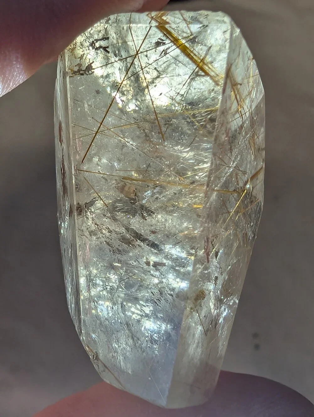 Golden Rutilated Quartz Freeform - Picture 6 of 11